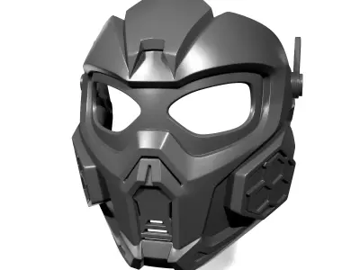 Sci-fi mask 3D print model
