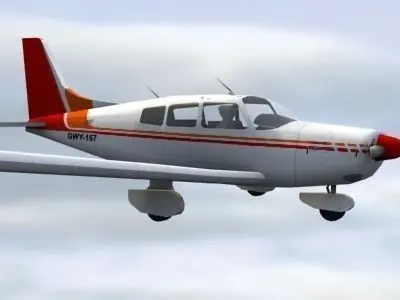 Piper Cherokee Low-poly 3D model