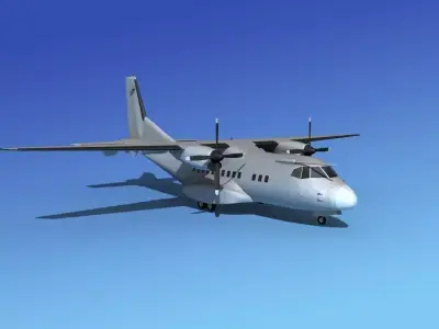 Casa CN-235 Bare Metal 3D model