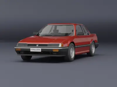Honda Prelude Free low-poly 3D model