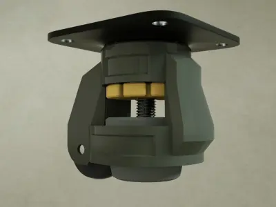 Universal wheel module 3D model