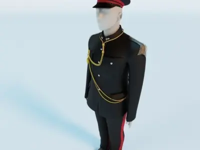 Gun Salute Manikin 3D model