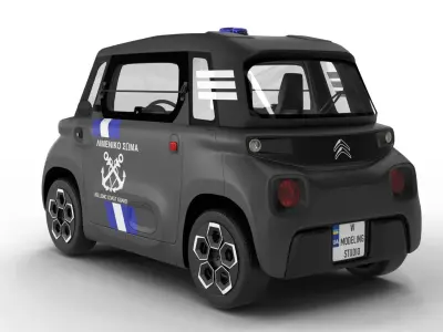 Citroen Ami 2020 Police 3D model
