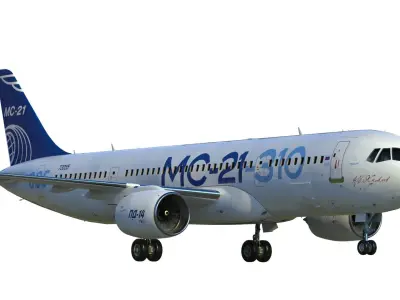 MC-21 airliner 3D model
