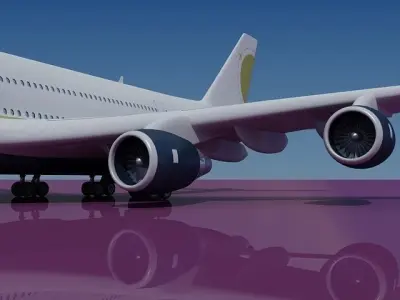 Airbus A380 Miami Air 3D model