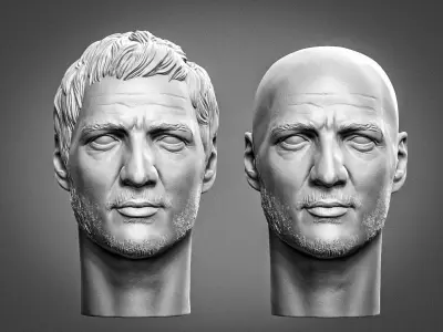 Pedro Pascal from the Mandalorian 3D print model