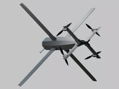 Drone XH-2 - Miltary Drone 3D model