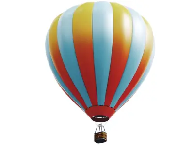 Hot air balloon model 3D model