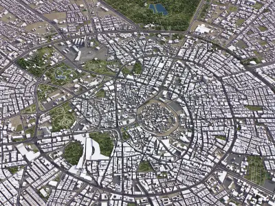 Erbil - 3D City Low-poly 3D model