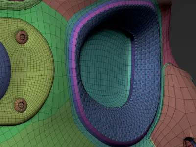 Futuristic Enforcement Helmet 3D model