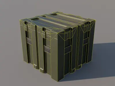 Weapon Box game-ready Free low-poly 3D model
