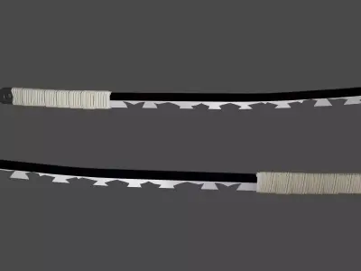 Inosuke Hashibira Swords Demon Slayer Low-poly 3D model