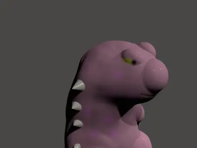 Cute dino model high detailed low poly Low-poly 3D model