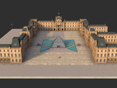 Louvre Museum 3D model