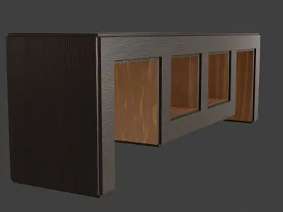 TV Bench Free 3D model
