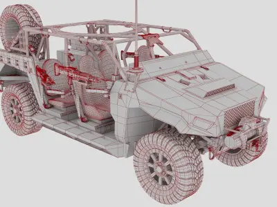 Polaris Dagor A1  Low-poly 3D model