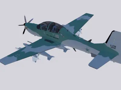 A-29B Super Tucano 3D model