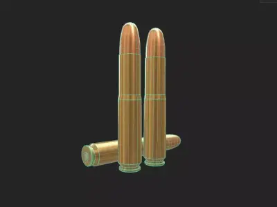 112x60mm Schuler Ammo Low-poly 3D model