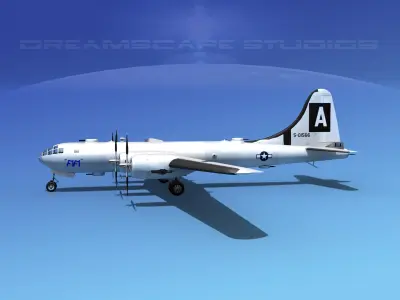 Boeing B-29 Superfortress FiFi 3D model