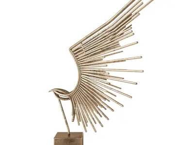 Decorative Bird Sculpture 3D model