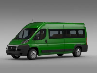 Fiat Ducato Maxi Bus L4H2 2006-2014 3D model