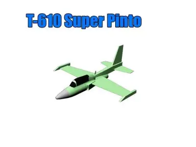 T-610 Super Pinto Low-poly 3D model