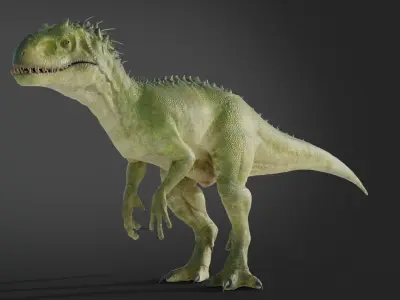 Jurassic World Park Indominus Rex Blender  Low-poly 3D model