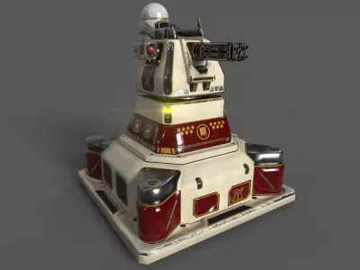 Small 20mm CIWS 3D model
