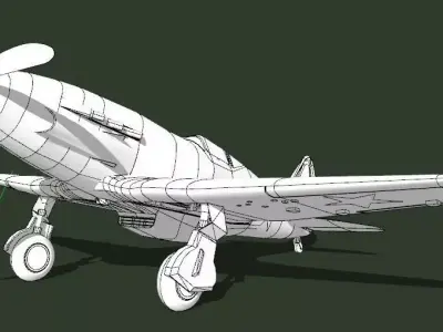 Mikoyan-Gurevich MiG-3 Low-poly 3D model