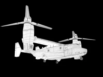 MV22 Marine High Quality 3D model