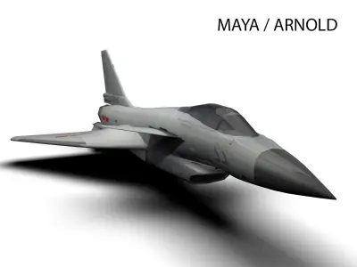 J-10 CHENGDU Low-poly 3D model
