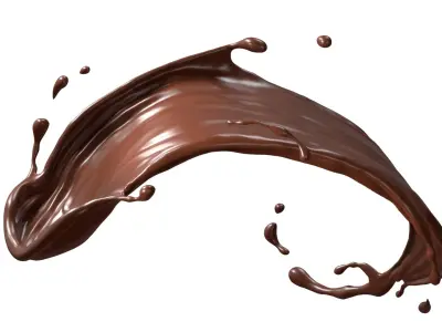 Chocolate Splash Free 002 3D model
