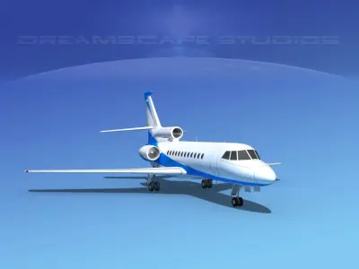 Dassault Falcon 900 V06 3D model