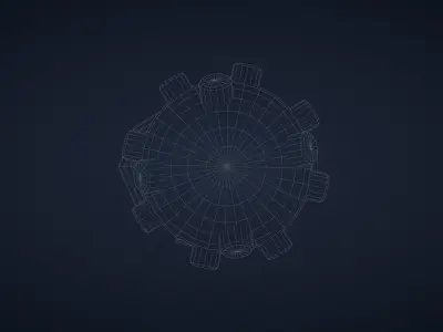 Jinx Grenade LOL Arcane Low-Poly model Low-poly 3D model