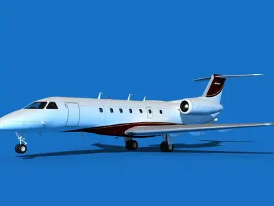 Embraer Legacy 500 V08 3D model