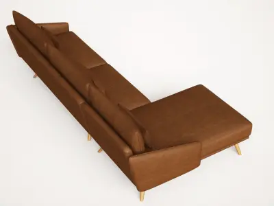 Costura Sectional  sofa Free 3D model