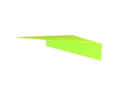 Paper Plane v4 003 Low-poly 3D model