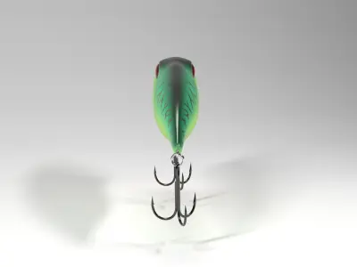 hard lure - colorful popper 3D model
