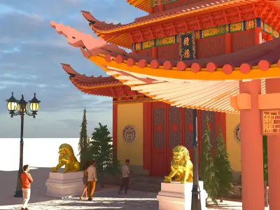 Tourist Tour 4K 3D model