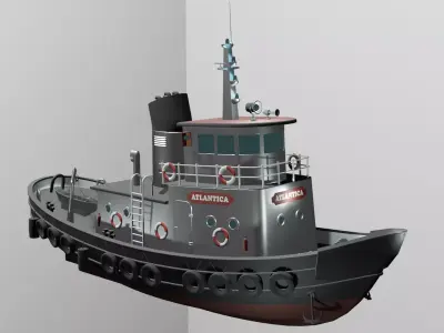 Fishing boat 3D model