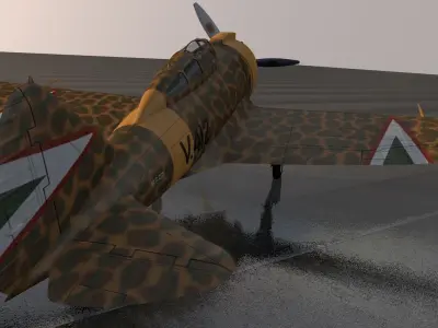 Reggiane Re-2000 Heja 3D model