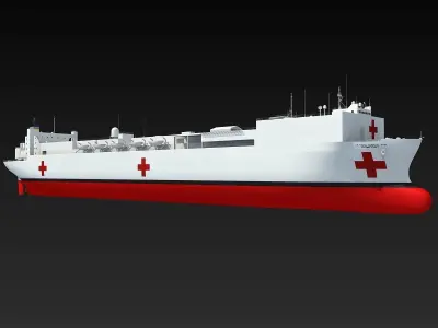 Hospital Ship USNS Comfort 3D model