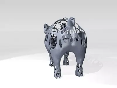Pig Dust Voronoi 3D model