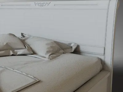 Bed Knaja Free 3D model