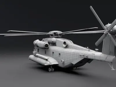 CH53E Super Stallion Scale model 3D print model