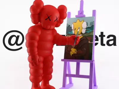 Kaws What Party The Artist Kimpsons for Print 3D print model