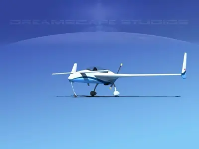 Rutan Long-EZ V10 3D model