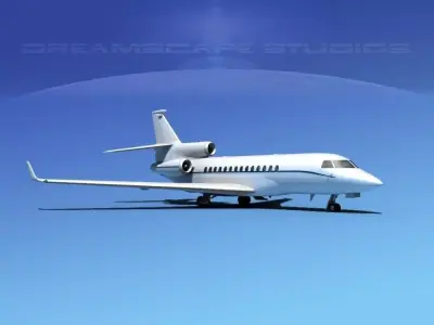 Dassault Falcon 7X V14 3D model