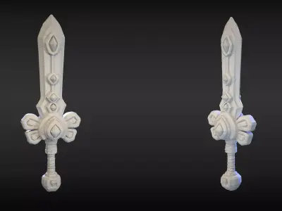 Stylized Sword 27 3D model