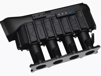Kinsler H-Plenum intake manifold Low-poly 3D model